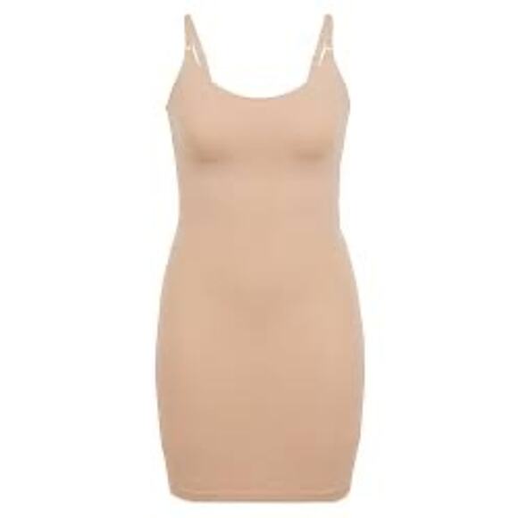 SPANX supersmooth™ Socialight Slip Dress Shapewear Natural Glam Women Size Large - Picture 1 of 6